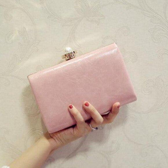 Gardenia Dreams Evening Bag Formal Dinner Party Wedding Flower Clutch Purse Pink